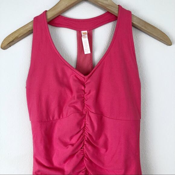 LUCY Ruched Racerback Tank Top XS - Picture 3 of 6